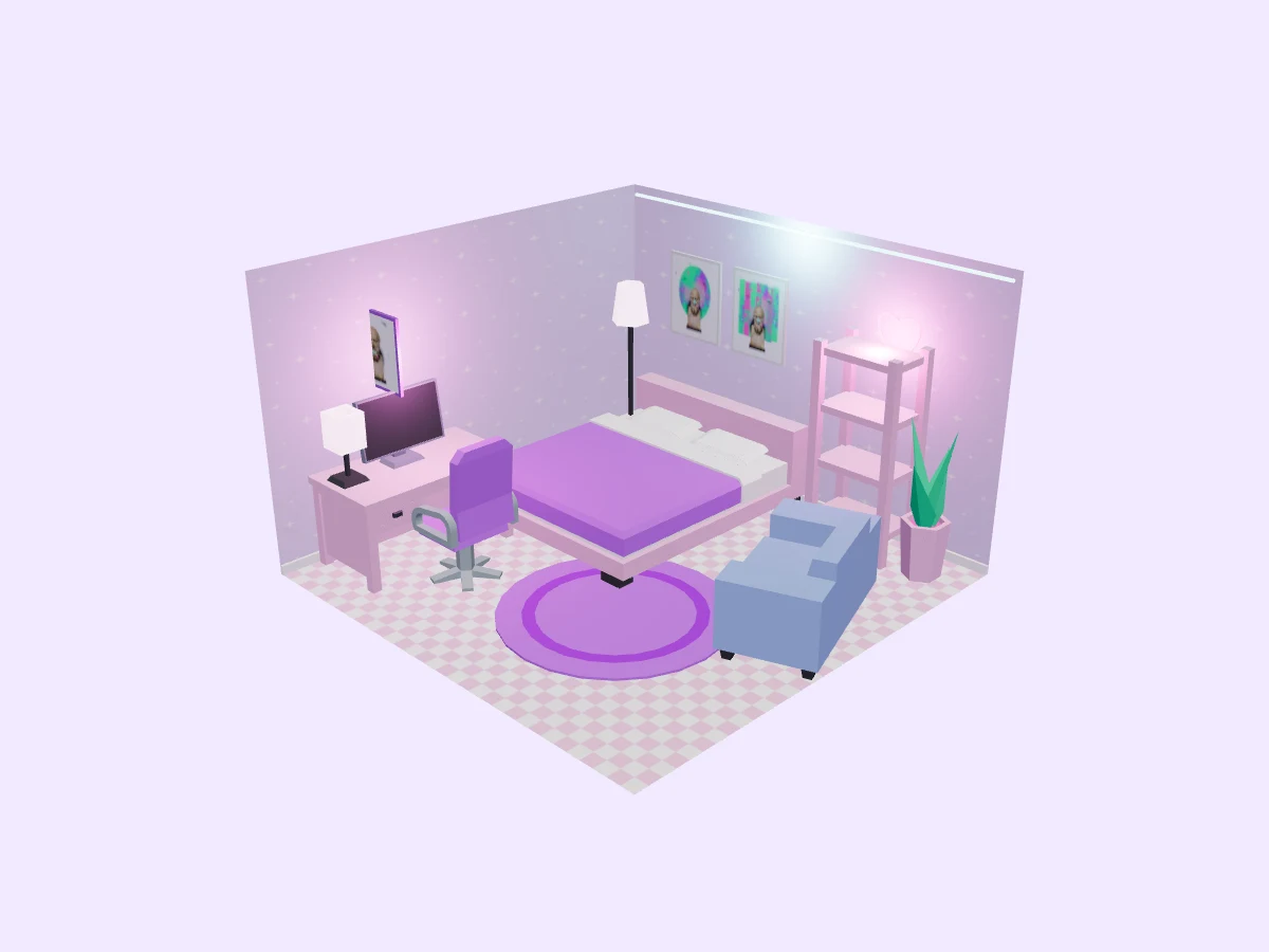 Y2K dream bedroom